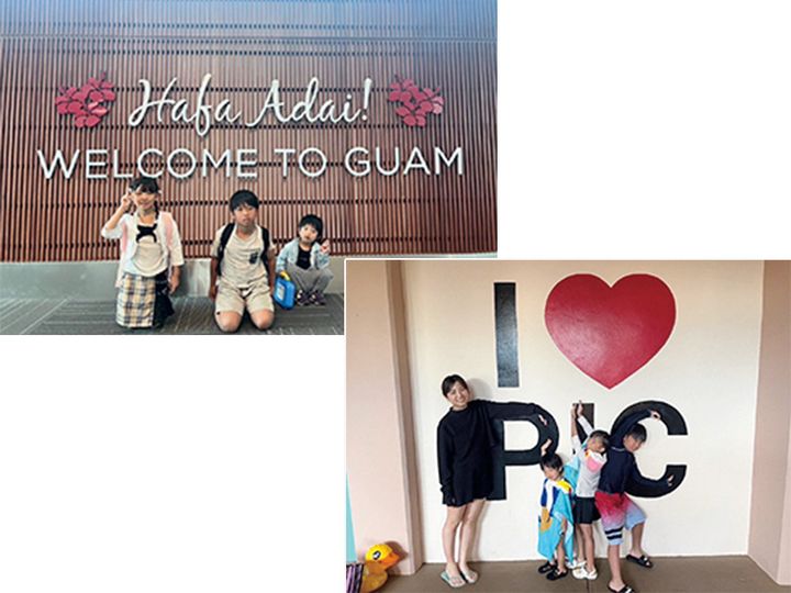 グアムへの旅行写真