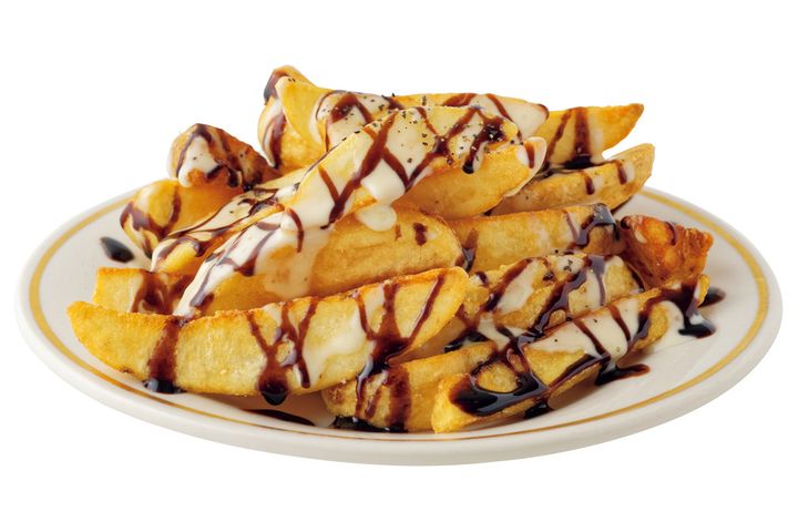 WEDGE CUT POTATOES FRIES BLUECHEESESAUCE BALSAMIC