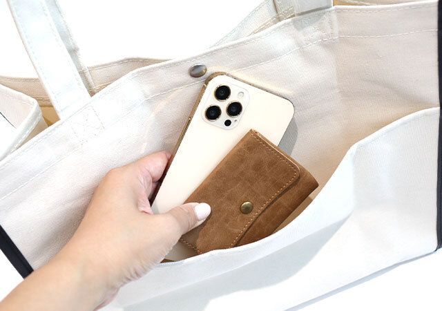 ネストローブ保冷ポケット付きトートバッグ大判ポケット