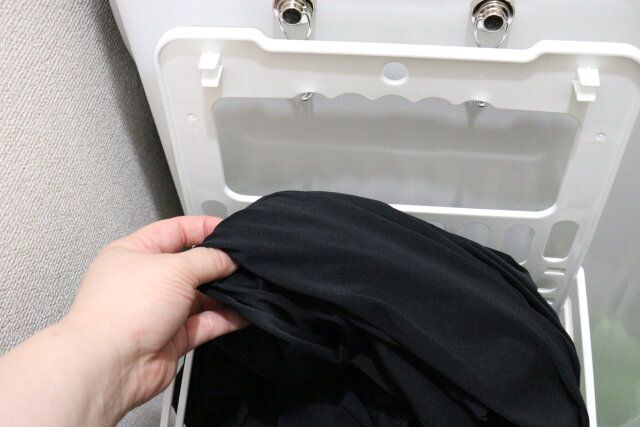折り畳み式ランドリーバスケット 使用例