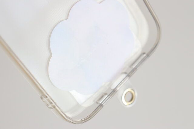 ダイソー スマホ貼り付けパーツ（キラキラ、5P） ストラップシート