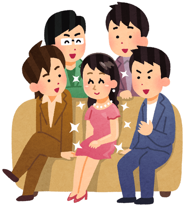 モテる人のイラスト（女性） | かわいいフリー素材集 いらすとや