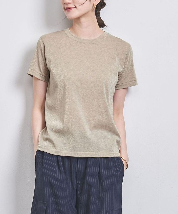 画像: 「ラメ Tシャツ」￥9,900 出典：ユナイテッドアローズ