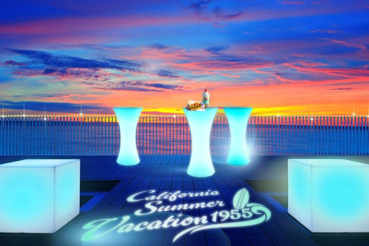 夕日を眺めながらチル