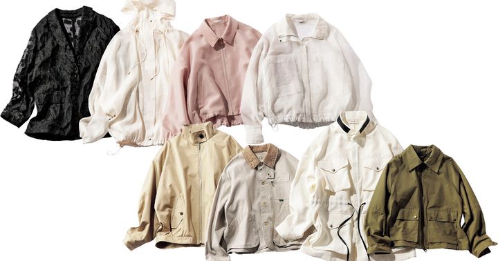 シアー素材のブルゾンやジャケットとワークジャケット