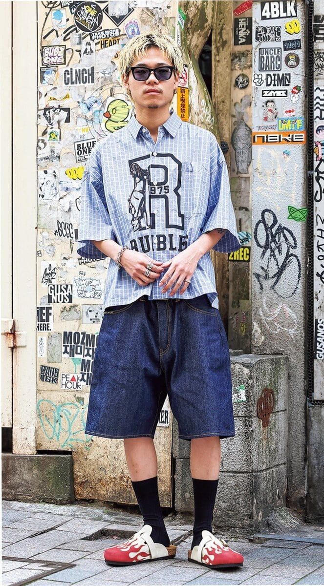 HYSTERIC GLAMOURルミネエスト新宿店・坂本 太一さんのサンダル＆サングラスコーディネイト