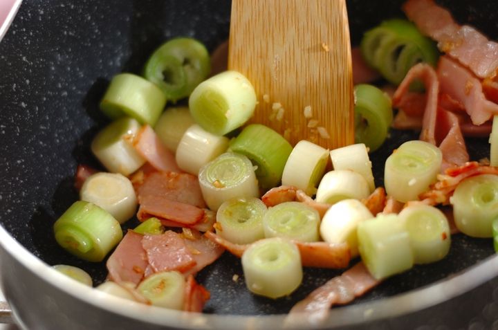 白ネギのスープの作り方1