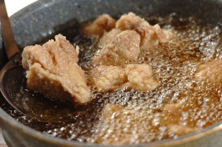 鶏の唐揚げタルタルソースかけの作り方1