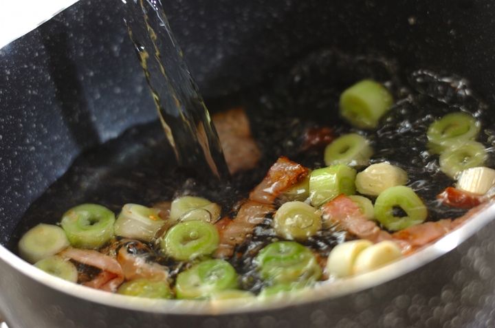 白ネギのスープの作り方2