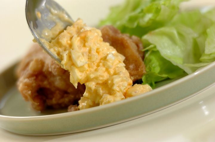 鶏の唐揚げタルタルソースかけの作り方2