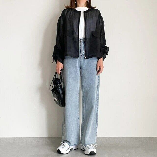 ブラックシアーブルゾンNGコーデ