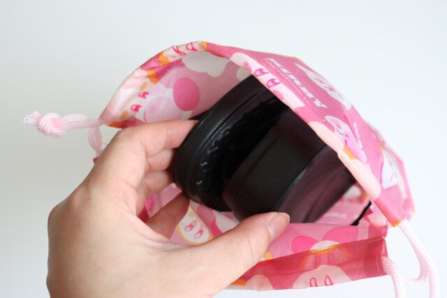 ダイソーの上履き入れの41340 星のカービィ 巾着 カービィ＆ワドルディ