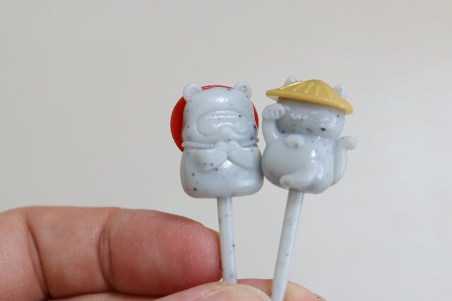 セリアのアニマル地蔵ピックス3