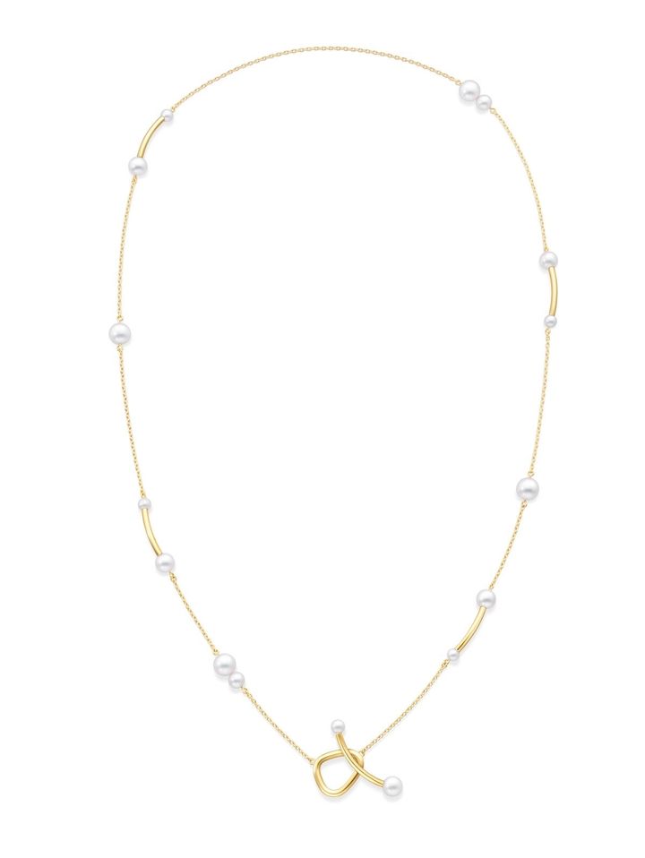 「アンビバレント」ネックレス（YG×あこや真珠）￥1,100,000