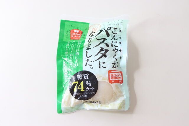 ダイソー こんにゃくがパスタになりました。 パッケージ