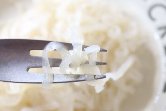 ダイソー こんにゃくがパスタになりました。 仕上がり