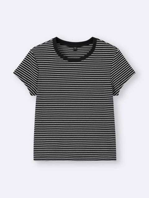 2025gu990円リブボーダーT