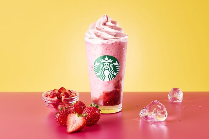 My フルーツ³ フラペチーノ ストロベリー