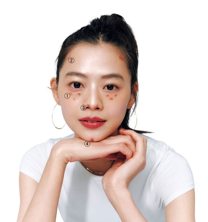 ここまでが顔！と、【顔のサイズ】を錯覚させて