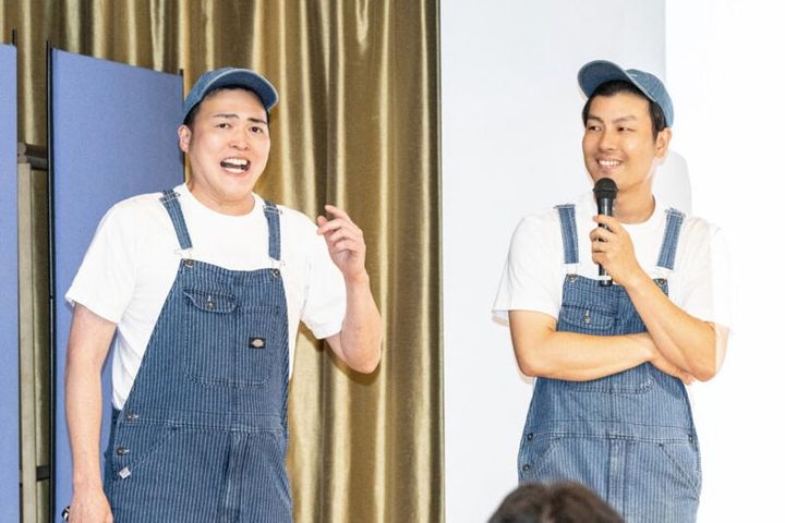 お片付けブラザーズの手塚ジャスティスさんと落合隆治さん