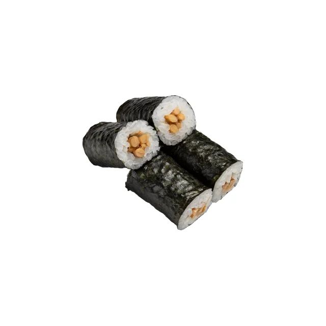 スシロー_小粒納豆巻（ねぎ抜き）（167kcal）