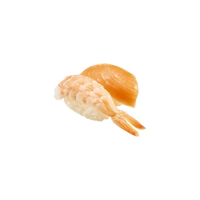 スシロー_えび・サーモン（84kcal）