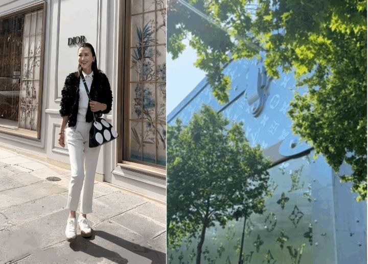 パリのルイ・ヴィトンとクリスチャン・ディオールのお店