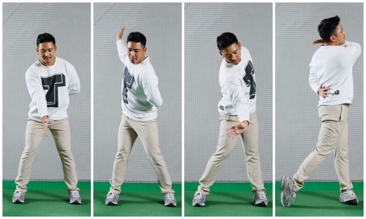 ここ一番で飛ばしたいときに効果的！片手のマン素振りのやり方は…