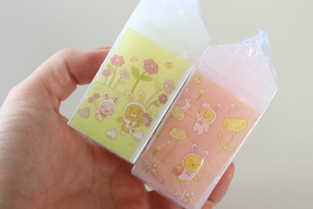 ダイソーのぐにゅぐにゅジェル（カカオフレンズ、牛乳パック）5