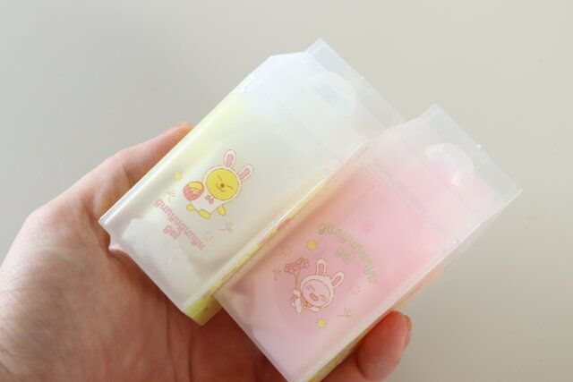 ダイソーのぐにゅぐにゅジェル（カカオフレンズ、牛乳パック）3