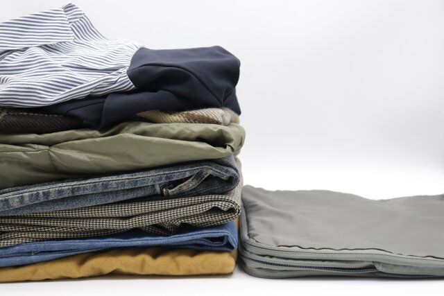 畳んだ衣類
