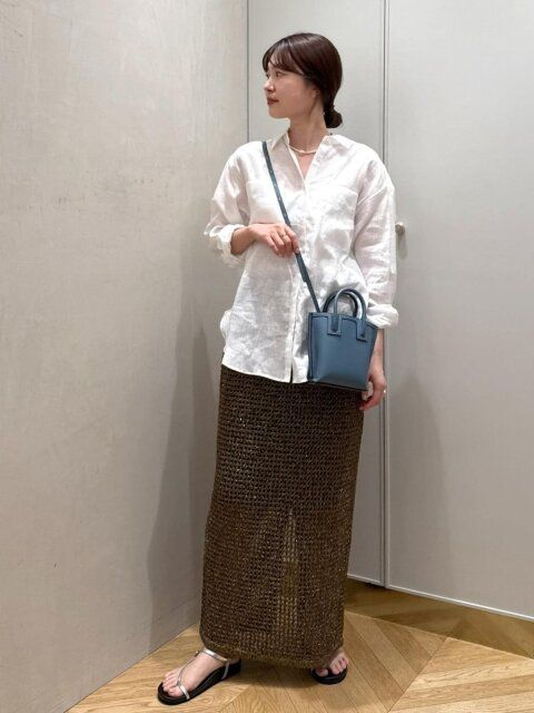 白シャツコーデ2