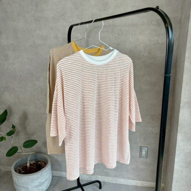 しまむらのシアーボーダービッグTシャツ