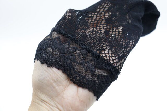 ダイソー サンダルソックス（ラッセル、トップレース、花柄） デザイン