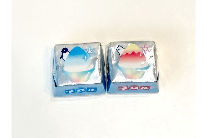 「かき氷カップ」チロルチョコの個包装パッケージ（全2種）