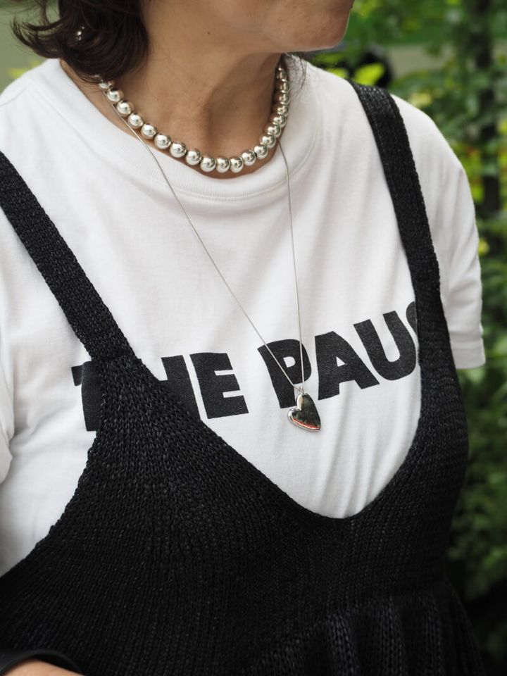 シルバーアクセサリーの重ねづけ