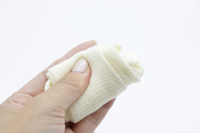 ダイソーのサンダルソックス（ラッセル、ピンドット）6
