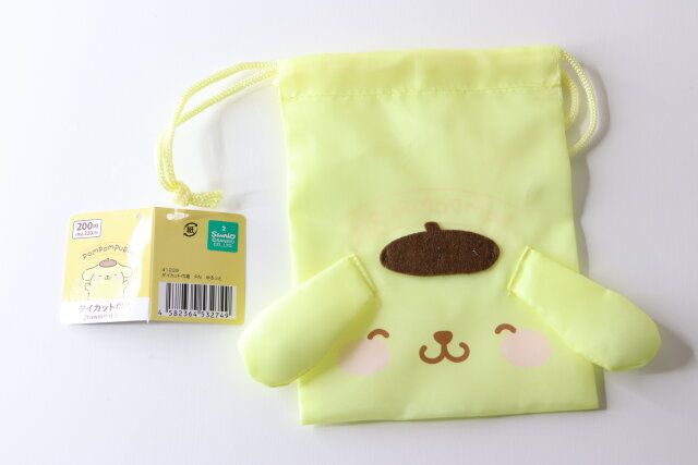 ダイソー ダイカット巾着 PN ゆるっと 商品タグ