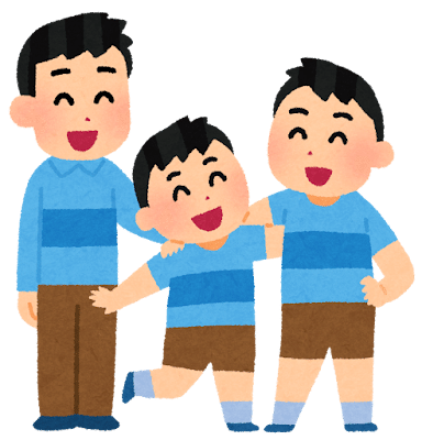 三兄弟のイラスト