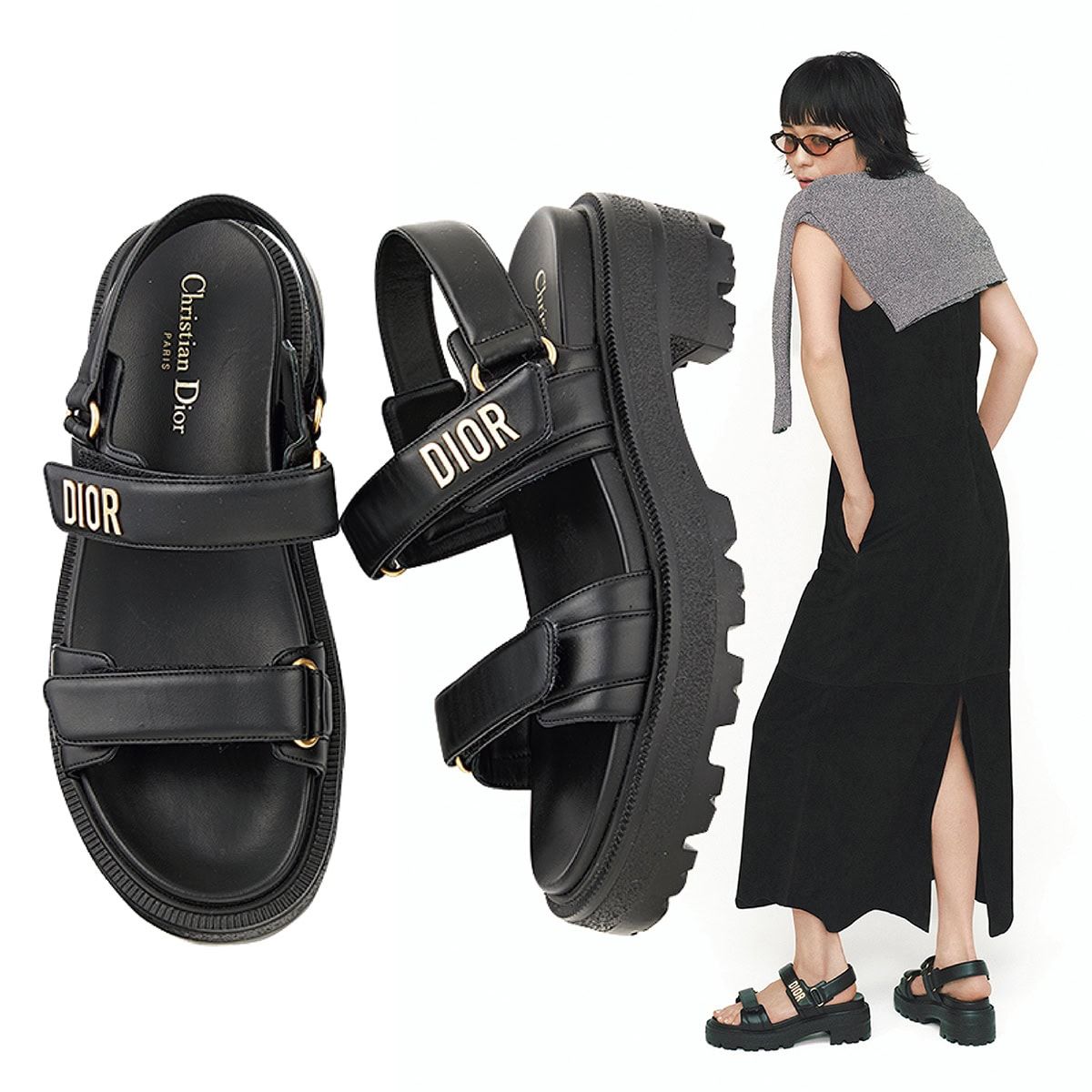 【coolで美しいdesignで引き立てる♡】DIOR サンダル coolで美しいdesignで引き立てる♡】DIOR サンダル