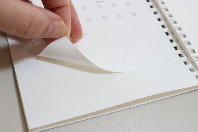 B6日付フリーカレンダーシール12枚 剥がせる