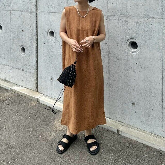 2025夏レディース大人テラコッタワンピース