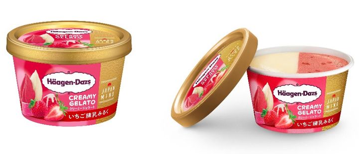 ミニカップ CREAMY GELATO『いちご練乳みるく』 商品画像1