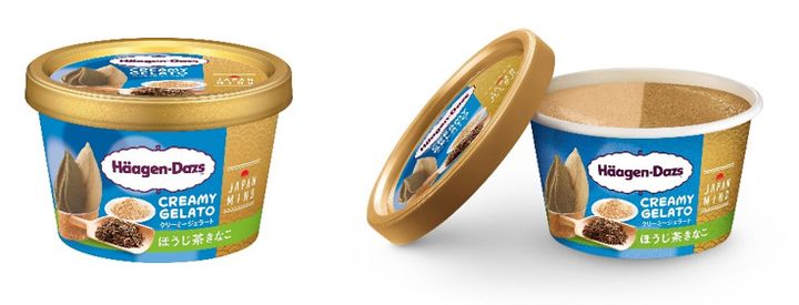 ハーゲンダッツ ミニカップ CREAMY GELATO『ほうじ茶きなこ』（期間限定） 商品イメージ