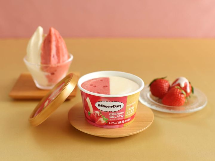 ハーゲンダッツ ミニカップ CREAMY GELATO『いちご練乳みるく』（期間限定）