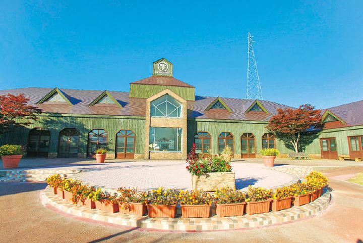 館内にはショップや地下貯蔵庫のほか、ワイン造りの解説展示なども