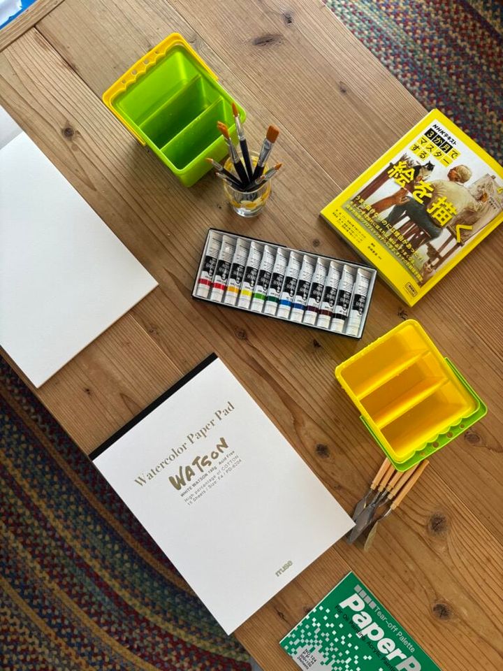 水彩画の道具
