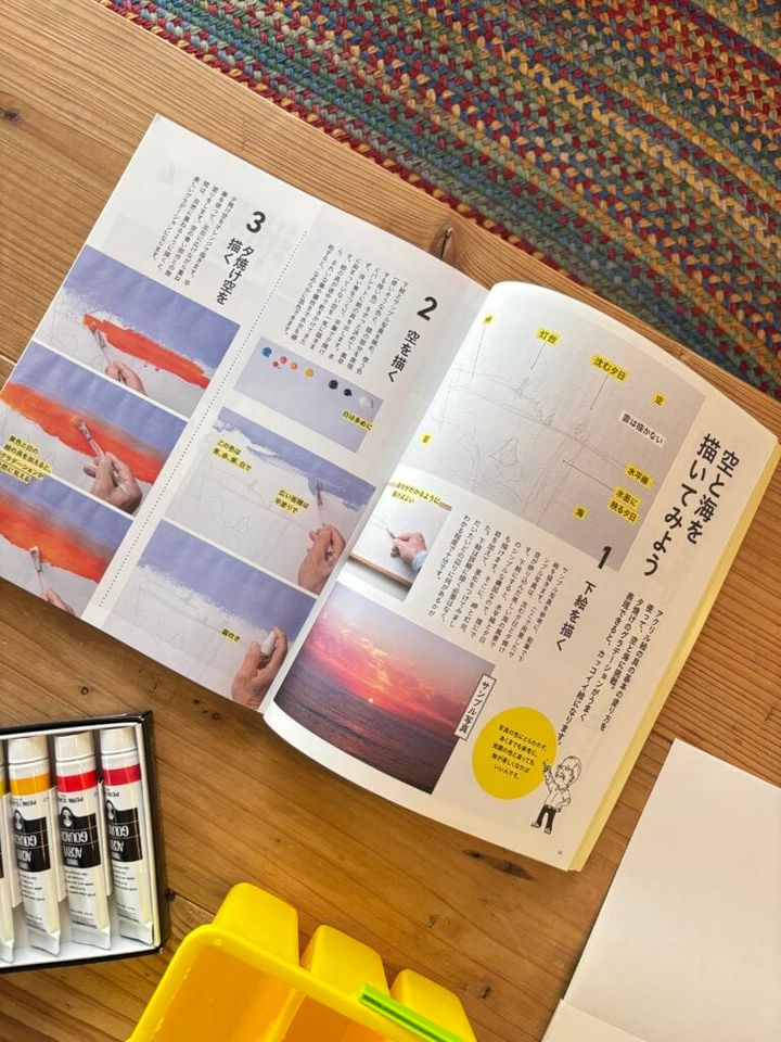 NHKテキスト「3か月でマスターする」シリーズの「絵を描く」の講座本