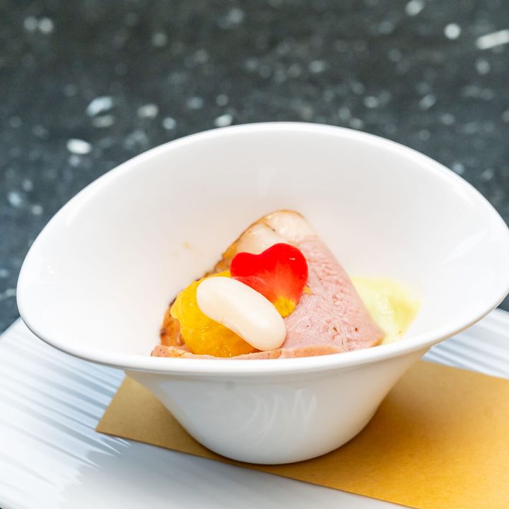 スパイス香る鴨肉と甘夏のコンフィチュール（カシュカシュ）