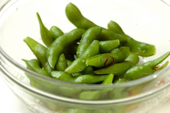 グリル枝豆の下準備1